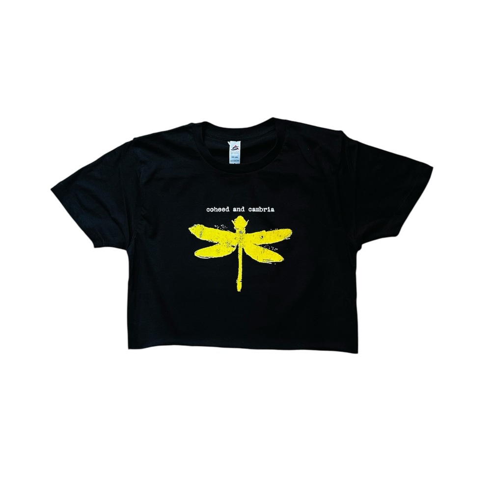 Coheed and Cambria T-Shirt with Yellow Dragonfly Graphic